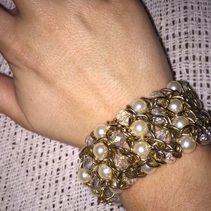 Faux pearl Stretchy bracelet